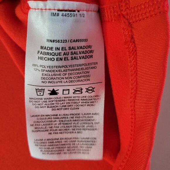 Nike Pro Women's Dri-FIT Half-Zip Orange Athletic Running Pullover - Picture 14 of 16